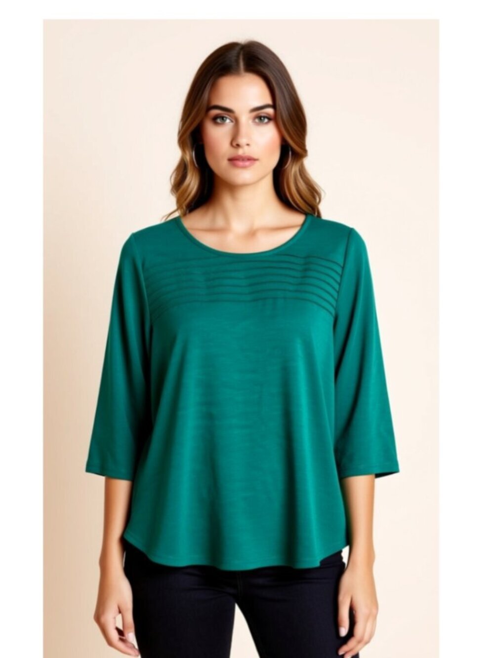 Ofeefan Long Sleeve Crew Neck Loose Fit Comfy Basic Top, Size XXL ( E30)